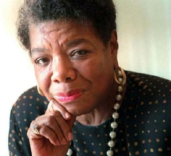 Dr. Maya Angelou, through her writing, challenges each of us to look within ourselves and find and deliver the best, and then spread it around.