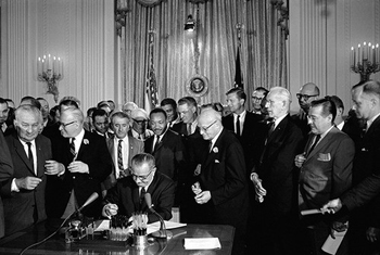 The Civil Rights Summit will mark the 50th anniversary of the passage of the Civil Rights Act, which banned widespread discrimination against racial and ethnic minorities and women.