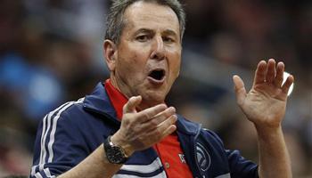 In this April 26, 2014, file photo, Atlanta Hawks co-owner Bruce Levenson cheers from the stands in the second half of Game 4 of an NBA basketball first-round playoff series against the Indiana Pacers in Atlanta. Levenson said Sunday, Sept. 7, 2014, he is selling his controlling interest in the team, in part due to an inflammatory email he said he wrote in an attempt "to bridge Atlanta's racial sports divide."