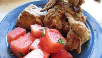 While fried chicken, watermelon and cornbread are enjoyed across ethnic groups, those foods have been used historically in a derogatory way toward Blacks.