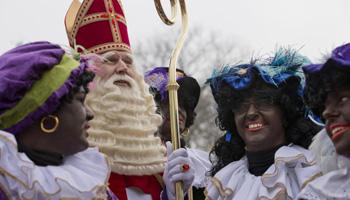 Sinterklass is a popular figure. He is tall, somewhat stand-offish, and stern. So the jolly Black Petes have become the unofficial ambassadors of Christmas, as ubiquitous as mall Santas as they show up on street corners, in stores, and at office parties throughout the country.