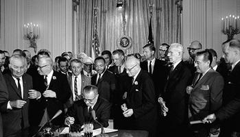 The Civil Rights Summit will mark the 50th anniversary of the passage of the Civil Rights Act, which banned widespread discrimination against racial and ethnic minorities and women.