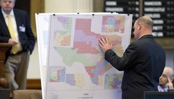 Minority voters are discriminated against with the new electoral maps in Texas, the U.S. Justice Department alleges.