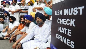 Sikh protesters calling for more attention to hate crimes 