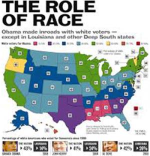 How much is race a factor in the shifting white vote?